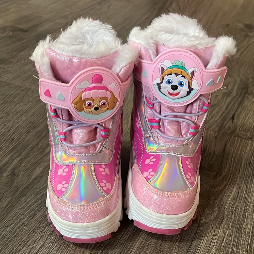 Light up paw patrol snow boots
